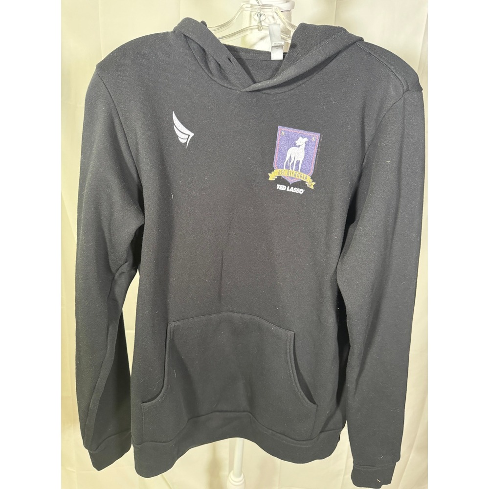 Bella Canvas Black Teed Lasso‎ Greyhound Logo Hoodie Fleece Collection